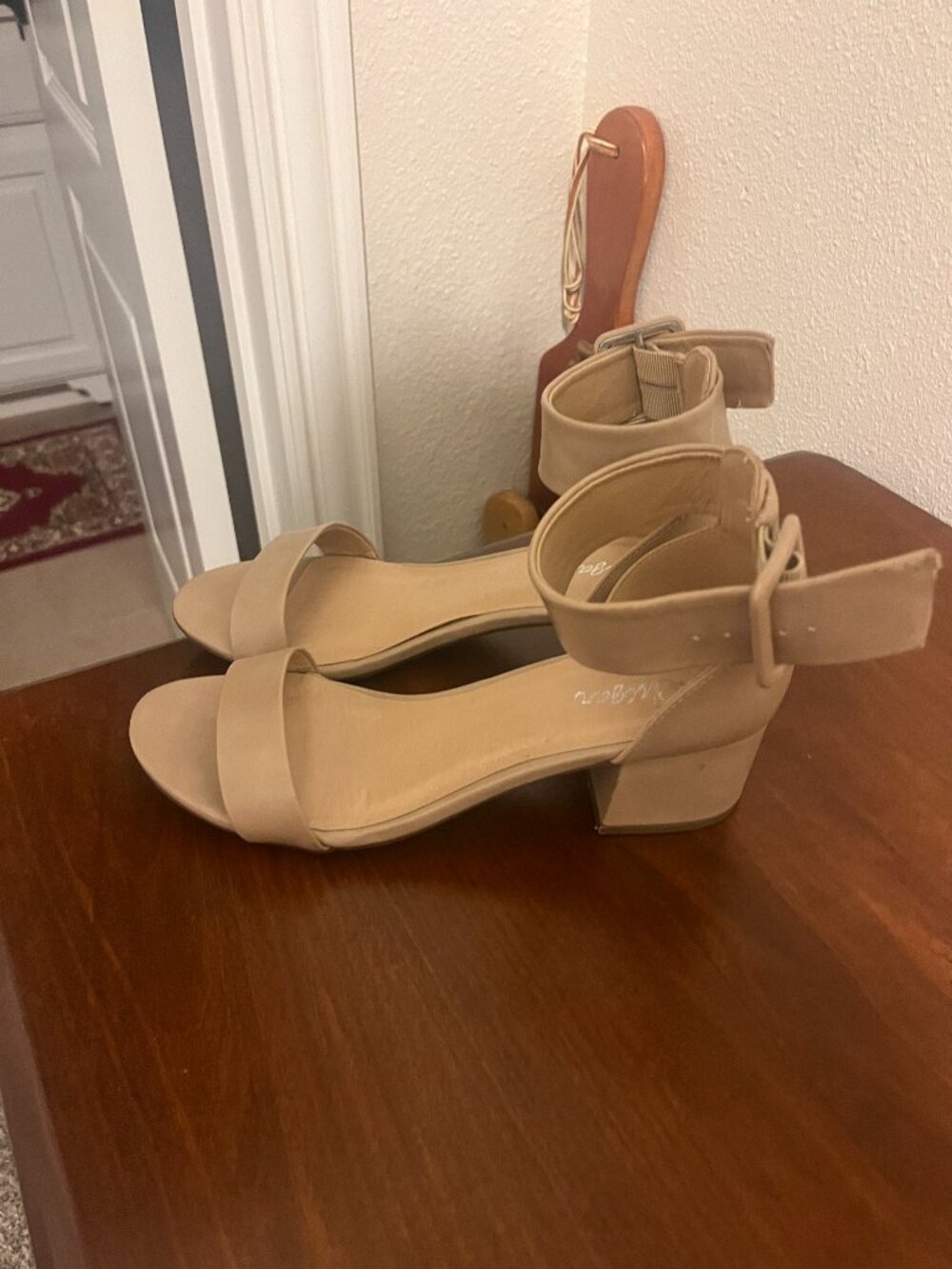 Cream Sandals